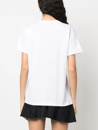 Isabel Marant White Embroidered Logo T-shirt In White