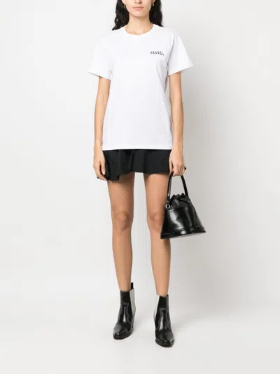 Isabel Marant White Embroidered Logo T-shirt In White
