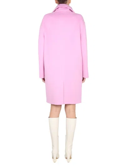Bottega Veneta Doubleface Coat In Pink