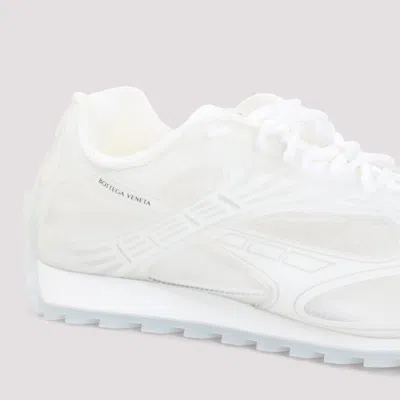 Bottega Veneta Men White Transparent Rubber Orbit Sneakers In Multi