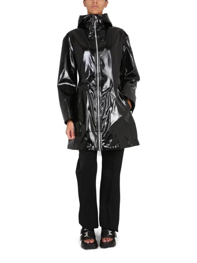 Bottega Veneta Parka Con Cappuccio In Black