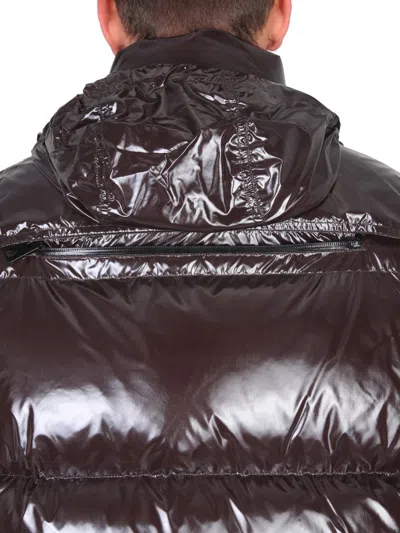 Bottega Veneta Piumino Corto Lucido In Brown