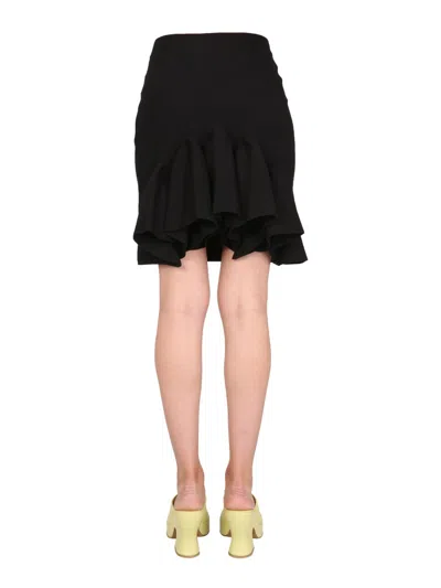 Bottega Veneta Wool Skirt In Animal Print