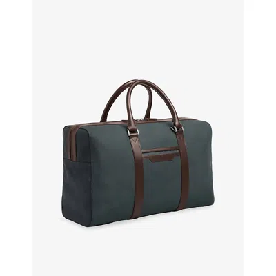 Carl Friedrik Ompact Nylon Weekender Navy/hackett In Blue