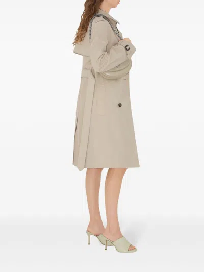 Burberry Polyester-cotton Blend Coat In Neutral