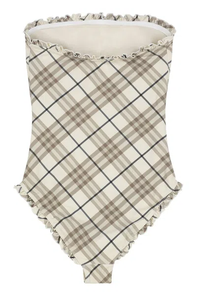 Burberry Printed One-piece Swimsuit In Multi