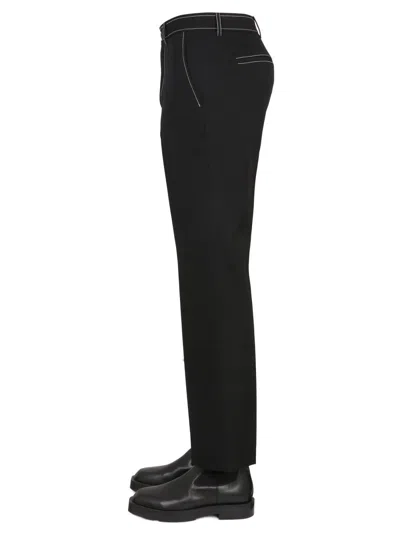 Burberry Straight-leg Tailored Trousers In Black