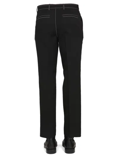 Burberry Straight-leg Tailored Trousers In Black