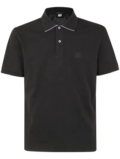 C.p. Company C.p.company The Metropolis Series Stretch Piquet Polo In Black
