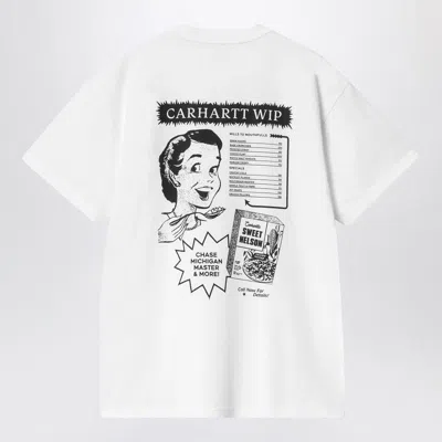 Carhartt Wip  S/s Catalogue T-shirt White In White