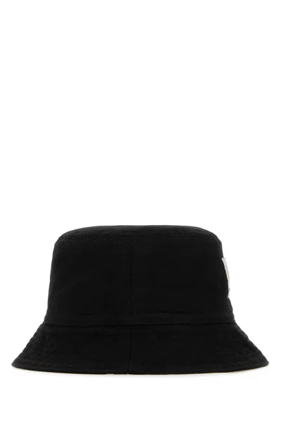 Carhartt Wip Black Cotton Bayfield Bucket Hat In Black