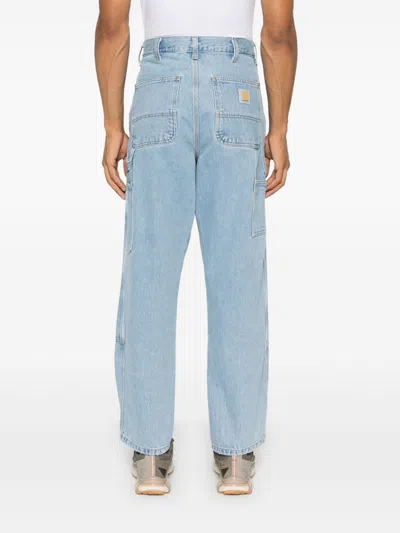 Carhartt Wip Double Knee Denim Jeans In Animal Print