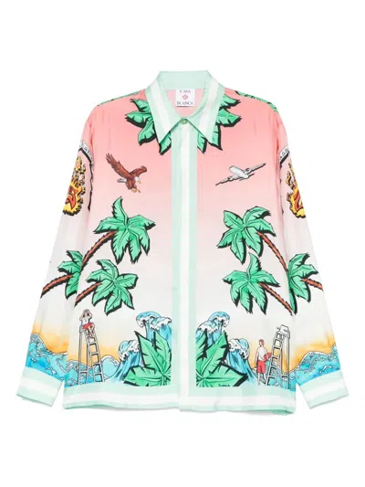 Casablanca Classic Long Sleeve Shirt In Multi