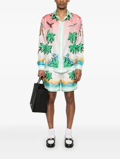 Casablanca Classic Long Sleeve Shirt In Multi