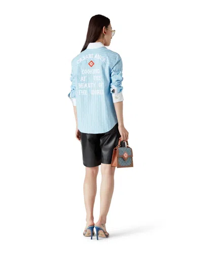 Casablanca Laurel Classic Shirt In Blue