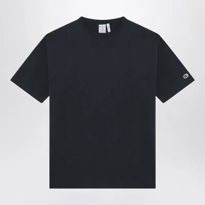 Champion Navy Blue Cotton Crew-neck T-shirt In Multi