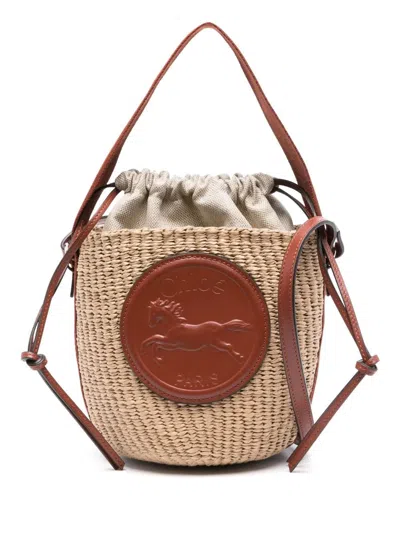 Chloé Horse Medallion Paper Bucket Bag