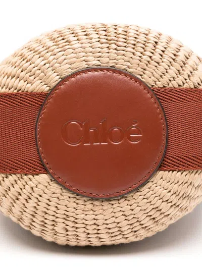 Chloé Horse Medallion Paper Bucket Bag