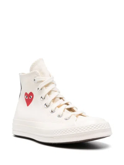 Comme Des Garçons Play Chuck Taylor Red Heart Sneakers