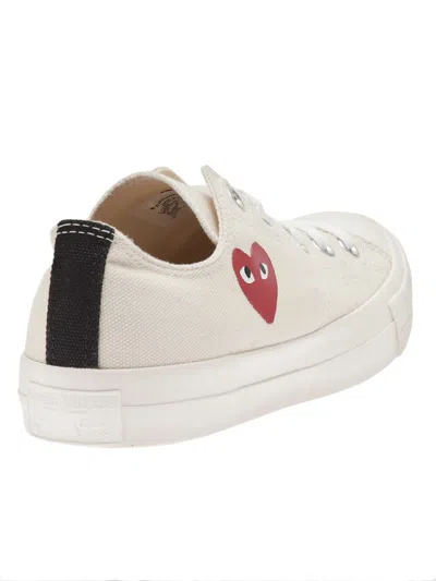 Comme Des Garçons Play Chuck Taylor Red Heart Sneakers In Neutral