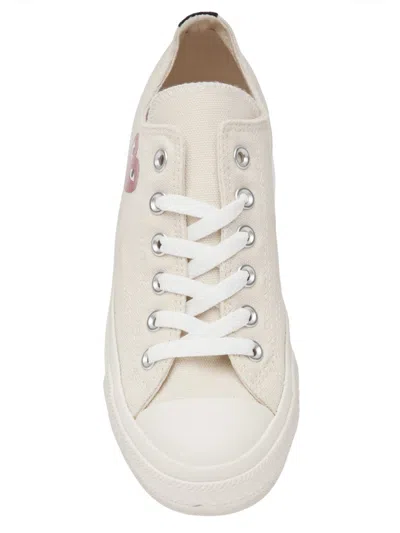 Comme Des Garçons Play Chuck Taylor Red Heart Sneakers In Neutral