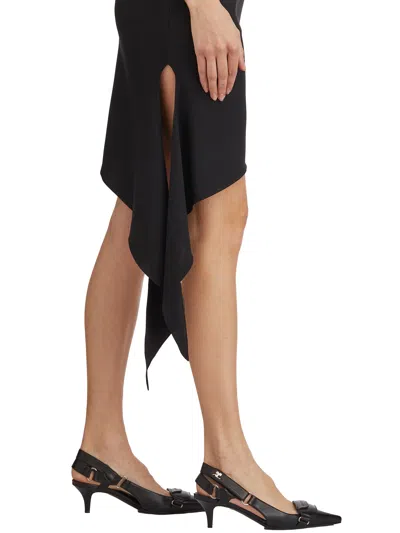 Courrèges Courregès Abito Knot Tech Crepe In Black