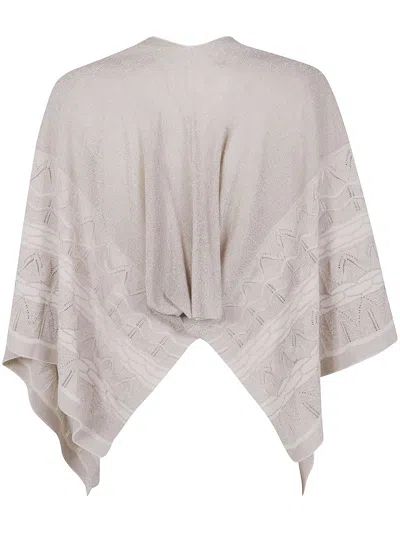 D Exterior D.exterior Embroidered Luc Cape In Gray