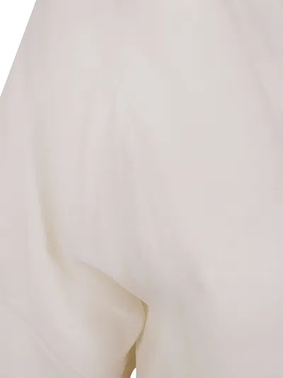 D Exterior D.exterior Silk Georgette Raincoat In White