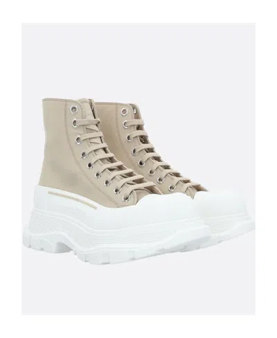 Alexander Mcqueen Tread High-top Sneakers In Animal Print