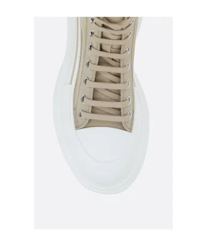 Alexander Mcqueen Tread High-top Sneakers In Animal Print