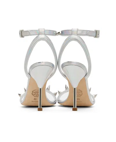 Alexander Mcqueen Studded Heeled Sandals In Multi
