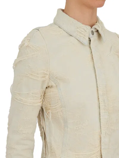 Diesel Camicia Corta In Cotone In Neutral