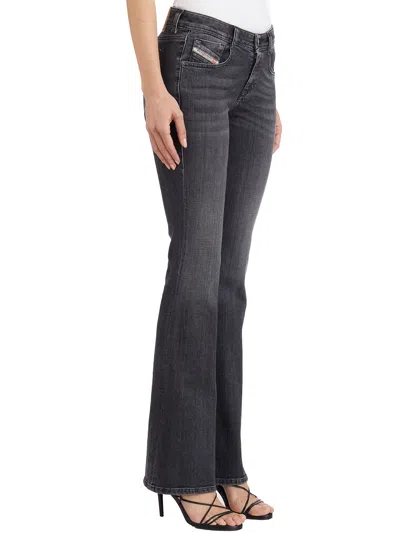 Diesel 1969 D-ebbey Bootcut Jeans In Black