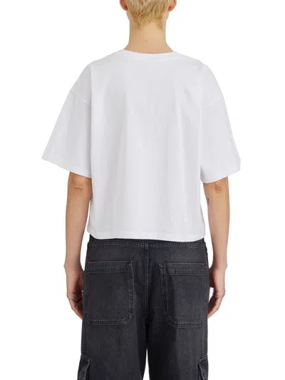 Diesel T-shirt T-buxt-crop-od In White