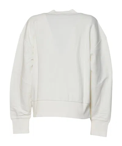 Msgm Sequin Embellished Crewneck Sweatshirt In White