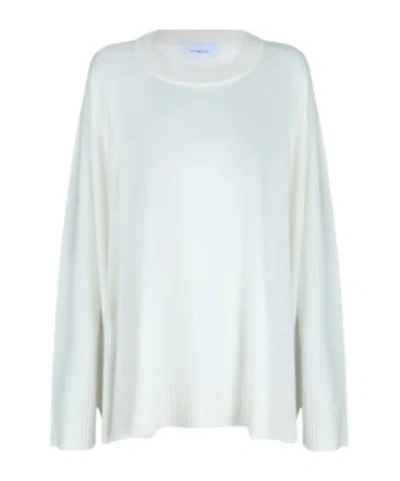 Malo Long-sleeved Sweater In White