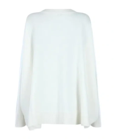 Malo Long-sleeved Sweater In White