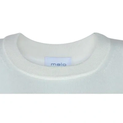 Malo Long-sleeved Sweater In White