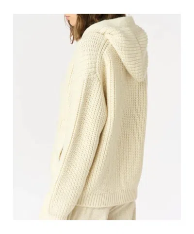 Malo Hooded Zip-up Cardigan In Neutral