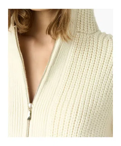 Malo Hooded Zip-up Cardigan In Neutral