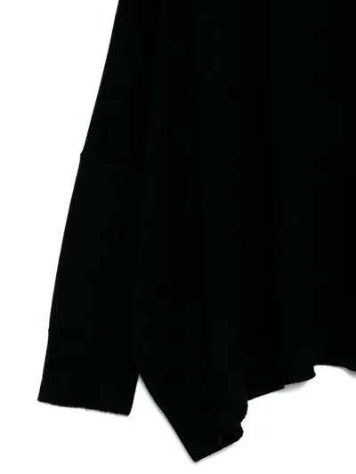 Malo Crew-neck Long-sleeved Top In Black