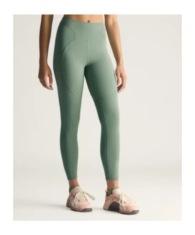 Adidas By Stella Mccartney Logo Printed Stretched Leggings In Green