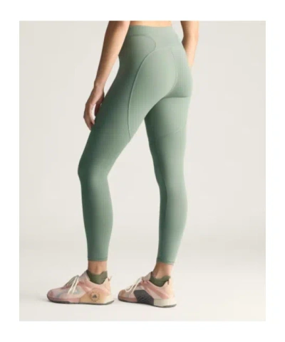 Adidas By Stella Mccartney Logo Printed Stretched Leggings In Green