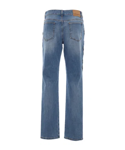 Ermanno Scervino Belt Loop Jeans In Animal Print