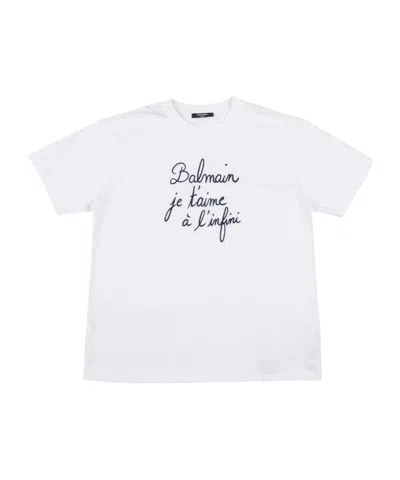 Balmain Short-sleeved T-shirt In Animal Print