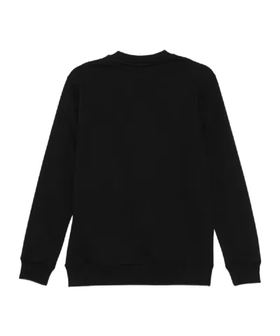 Msgm Logo-embroidered Sweatshirt In Black
