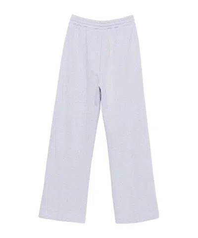 Msgm Logo Embroidered Joggers In White