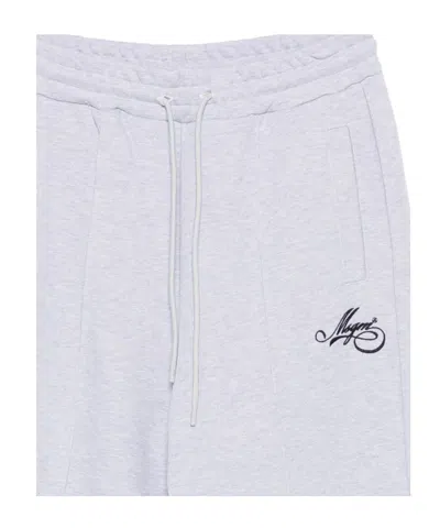 Msgm Logo Embroidered Joggers In White