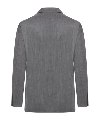 Tagliatore Single-breasted Wool Suit In Gray