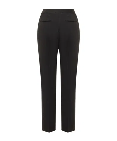 Msgm Logo-waistband Trousers In Black